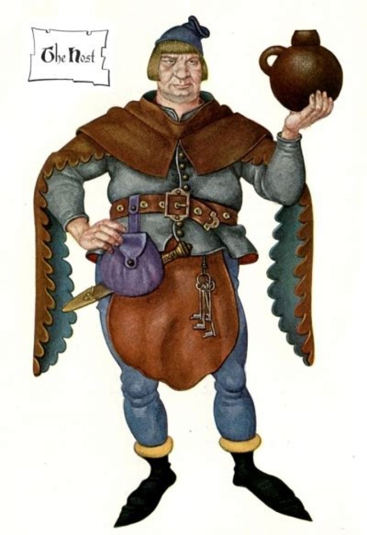 Who is the host in Canterbury Tales?