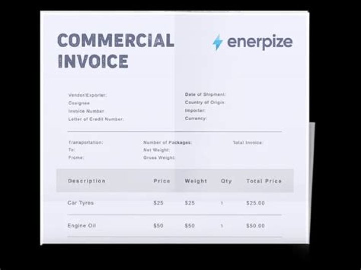 Who is the shipper on a commercial invoice?
