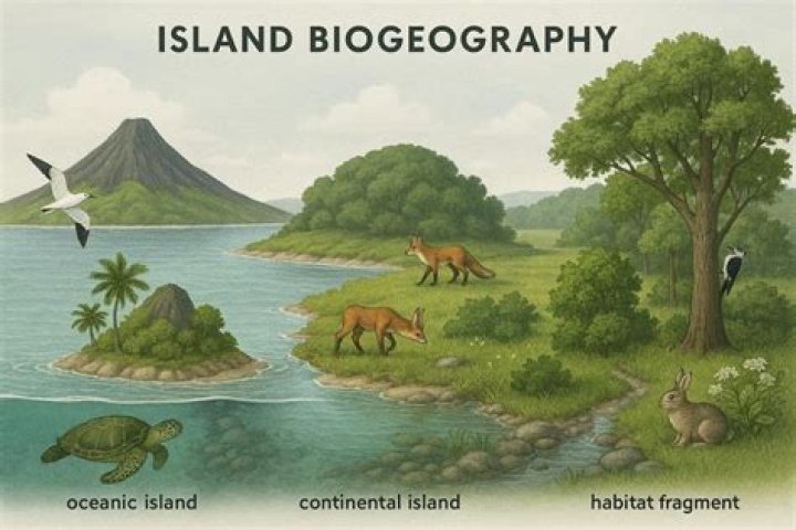 Who proposed the theory of island biogeography?
