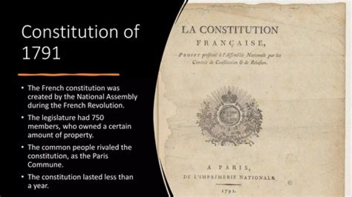 Who wrote the French Constitution of 1791?