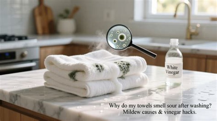 Why do my towels smell sour after washing?