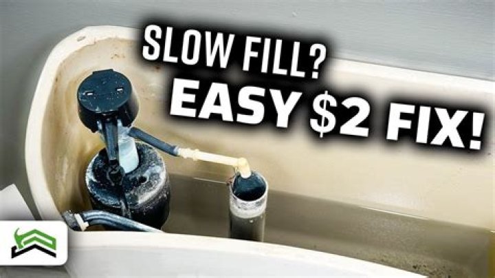 Why does my toilet tank fill up so slowly?