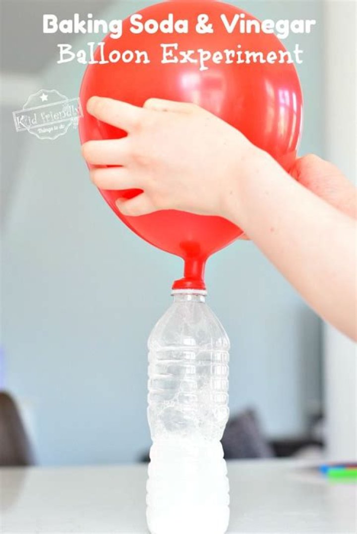 Why does vinegar and baking soda inflate a balloon?