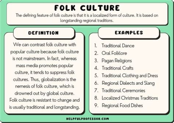 Why is folk culture important?