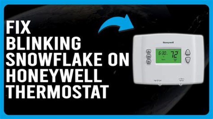 Why is the snowflake blinking on my thermostat?
