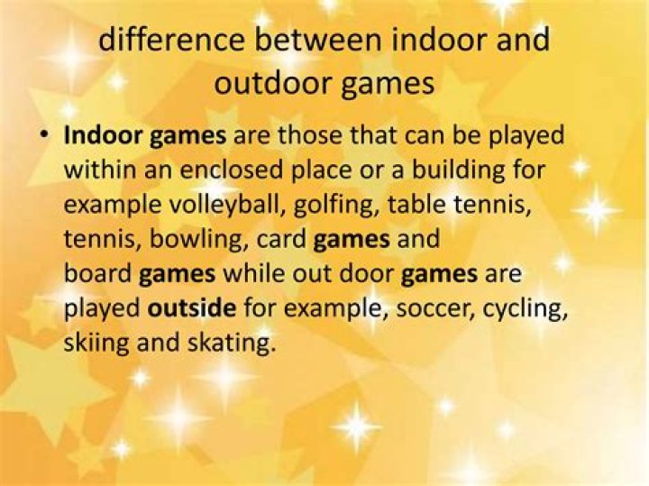 Why outdoor games are better than indoor games?