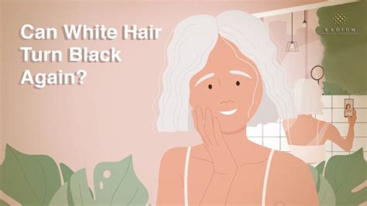 Will white hair turn black again?